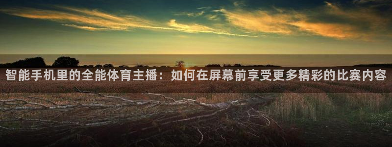 玩球直播吧：智能手机里的全能体育主播：如何在屏幕前享受更多精彩的比赛内容