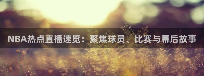 玩球直播看比赛：NBA热点直播速览：聚焦球员、比赛与幕后故事